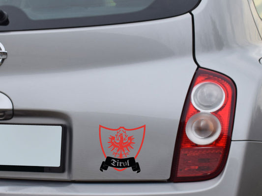 Tirol Wappen Adler rot schwarz Autoaufkleber