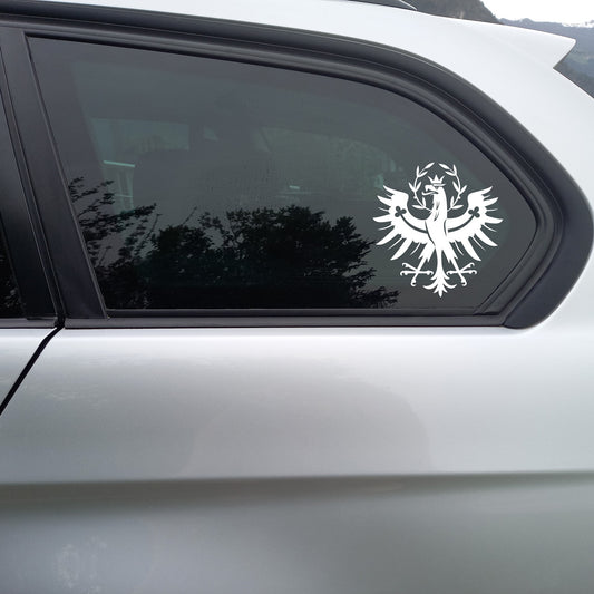 Tiroler Adler weiß Autosticker