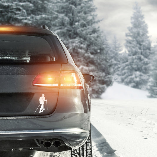 Schneeschuhwanderer  Autosticker