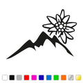 Berge mit Edelweiß Autosticker