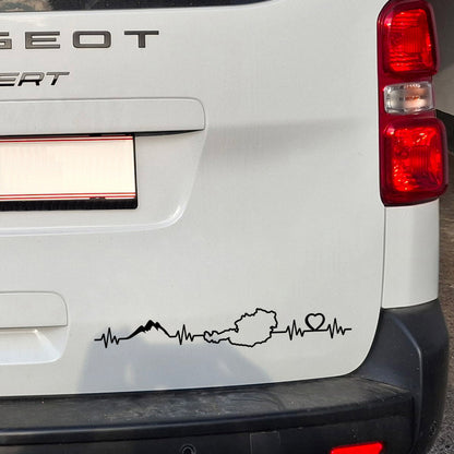 Österreich Pulsschlag Autosticker