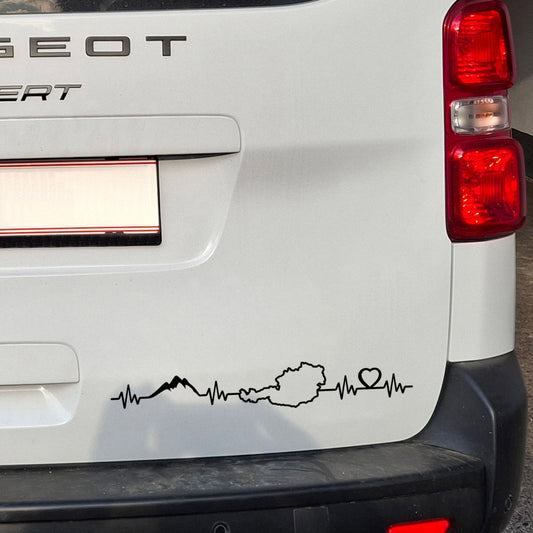 Österreich Pulsschlag Autosticker
