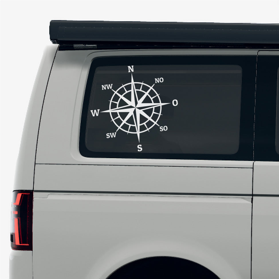 Reise Kompass Autosticker