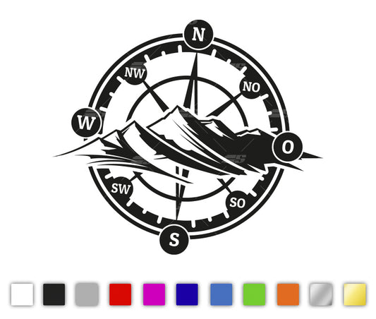 Kompass Navigator Autosticker