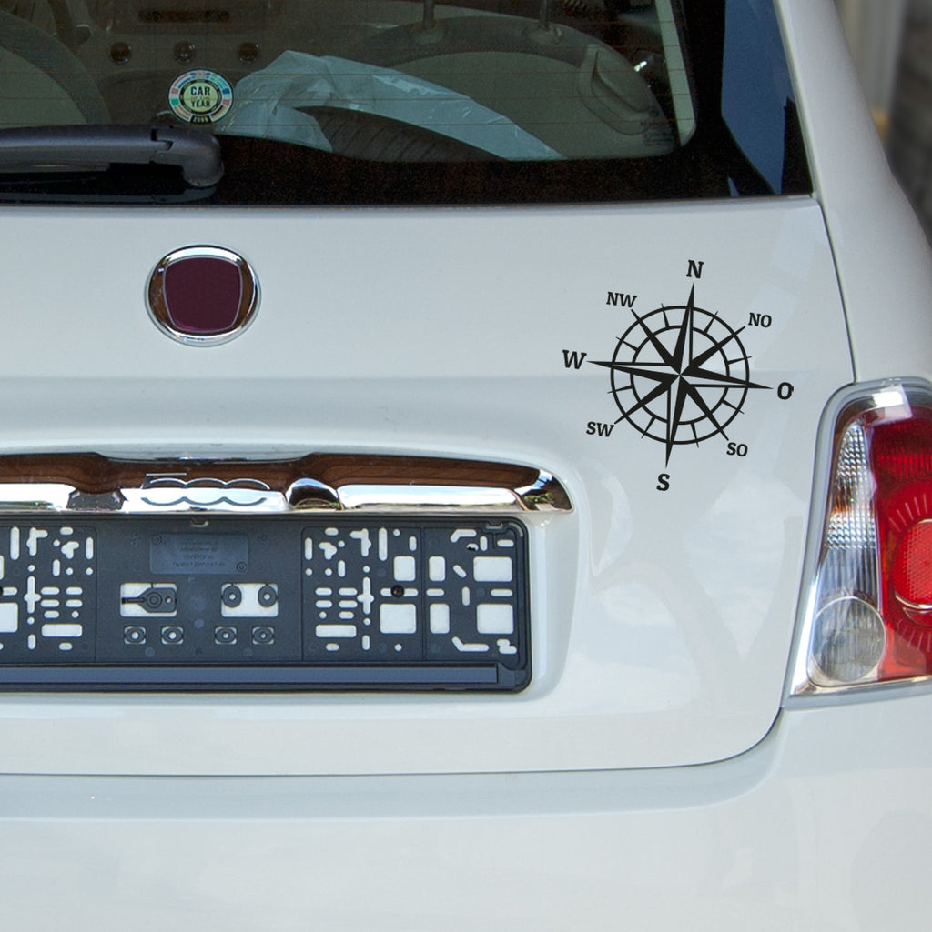 Reise Kompass Autosticker