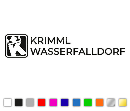 Krimml Wasserfalldorf Autosticker