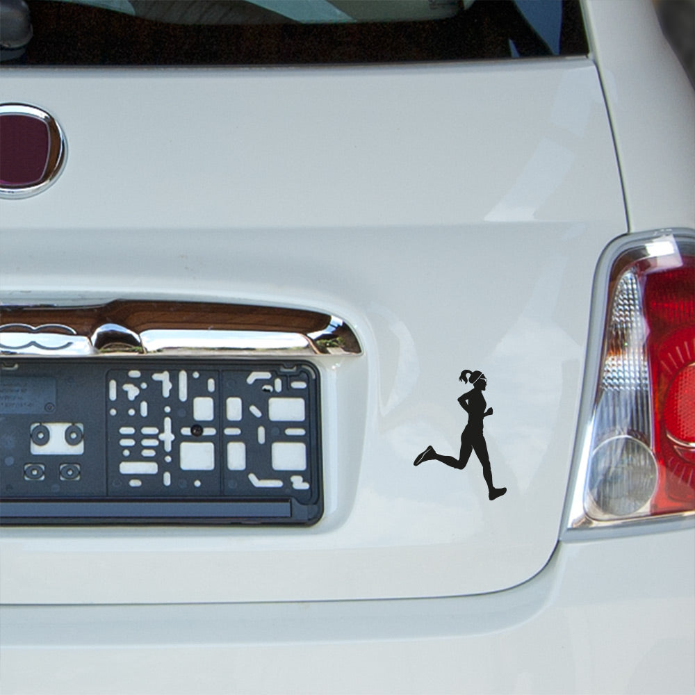 Läuferin Autosticker