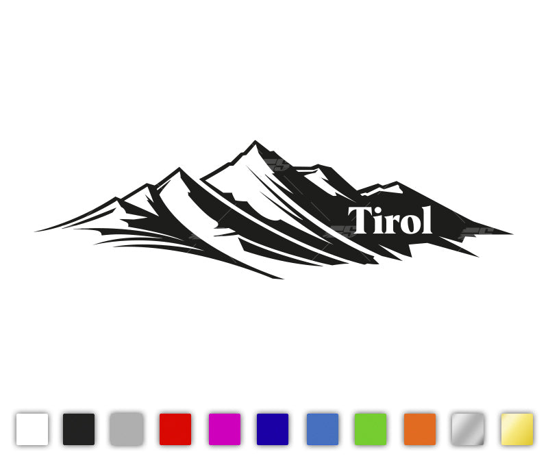 Meine Tiroler Berge Autosticker