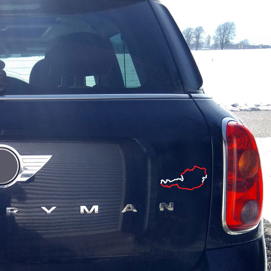  Autosticker Österreich Landkarte
