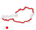 Österreich Landkarte Autosticker