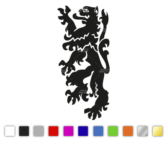 Salzburger Löwe Wunschfarbe Autosticker