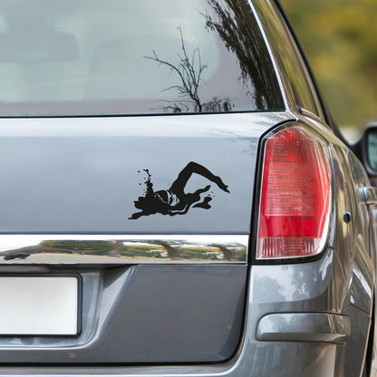 Schwimmerin Schwimmen Autosticker