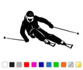 Skifahrer Autosticker
