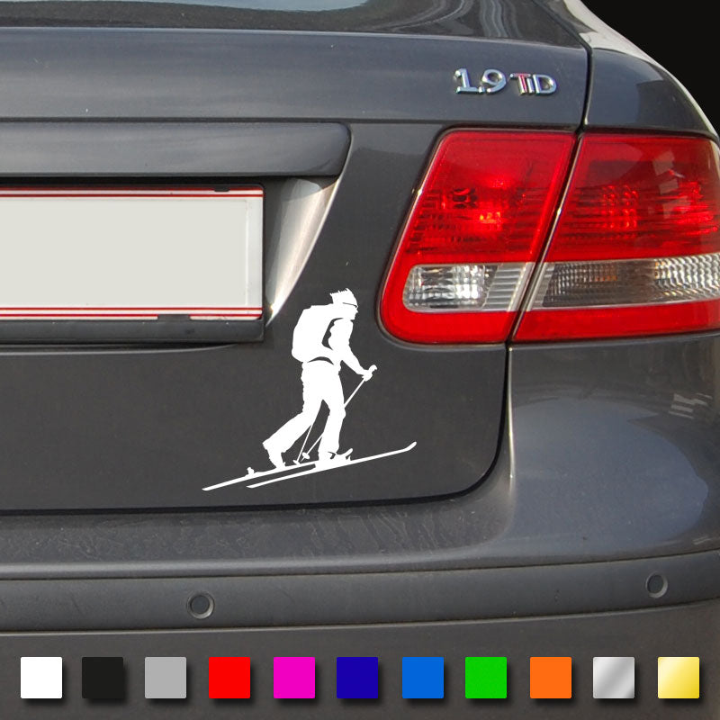 Skitourengeher Autosticker