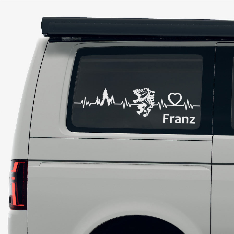 Autosticker Steiermark Liebe mit Wunschtext