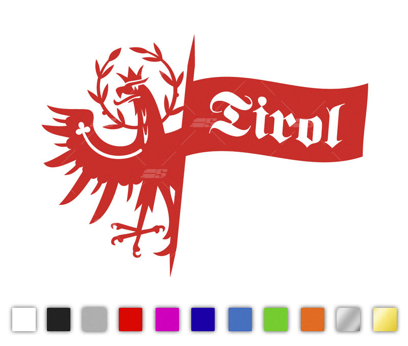 Tiroler Wappen Flagge Autosticker
