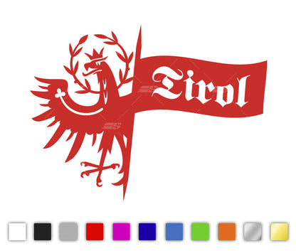 Tiroler Wappen Flagge Autosticker