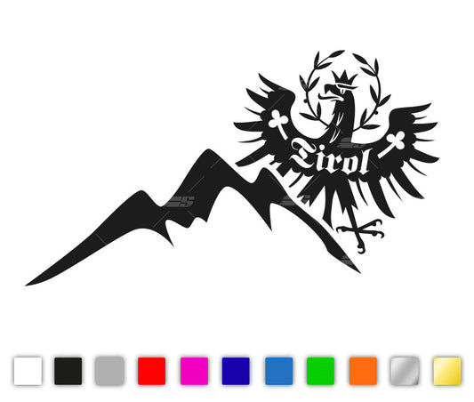 Tirol - Land im Gebirge Autosticker