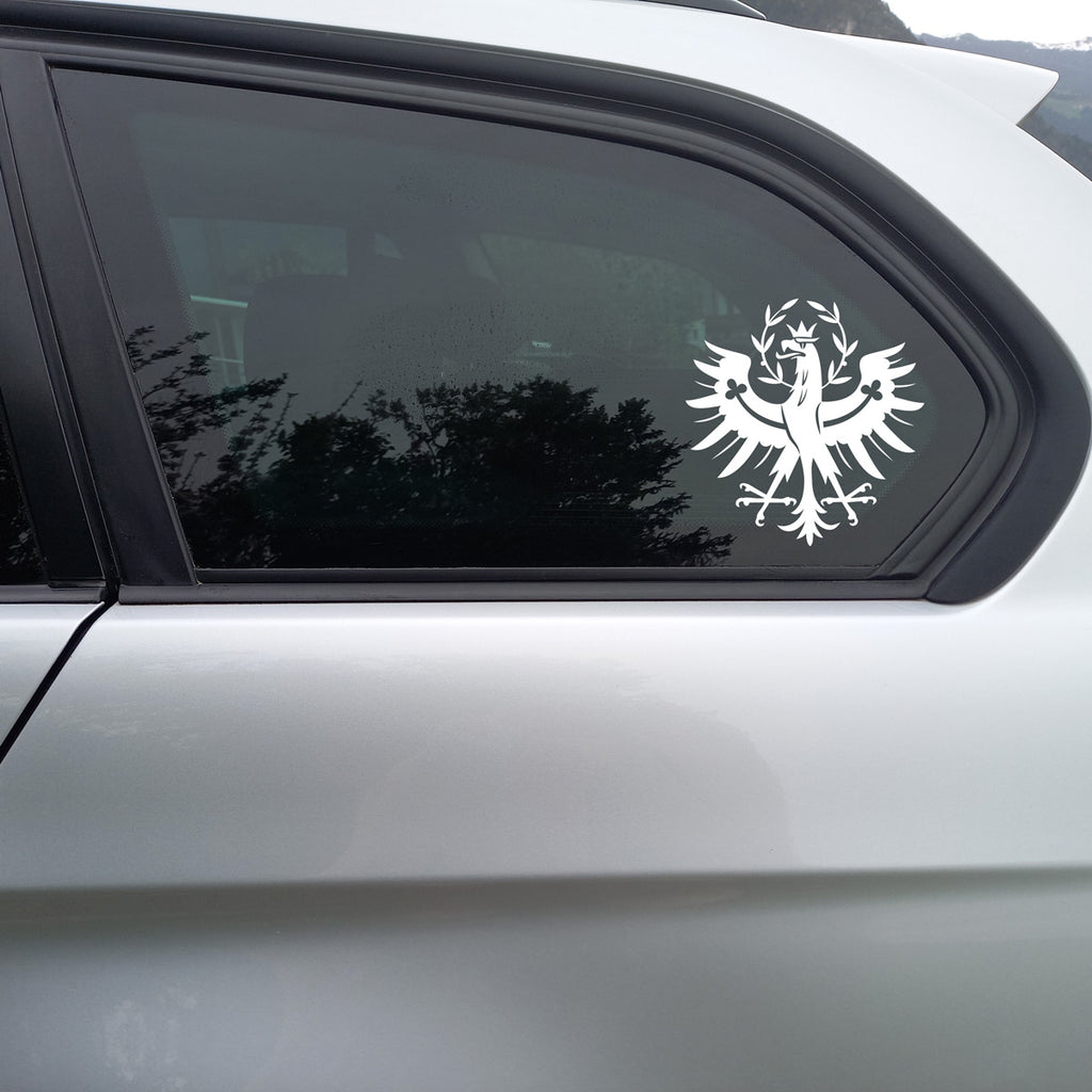 Tiroler Adler weiß Autosticker