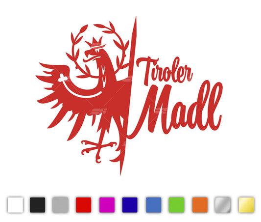 Tiroler Madl Autosticker