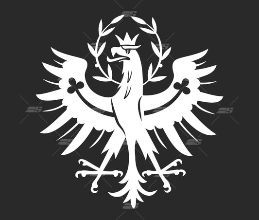 Tiroler Adler weiß Autosticker