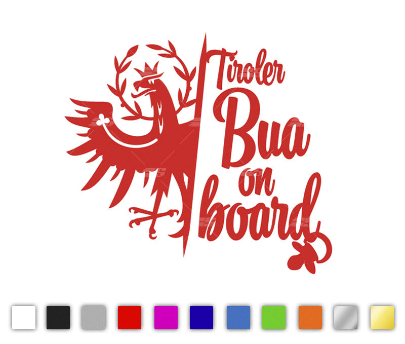 Tiroler Bua on board Autosticker