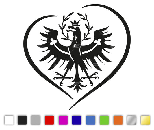 Tiroler Herz Autosticker