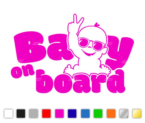 Baby on board Autoaufkleber