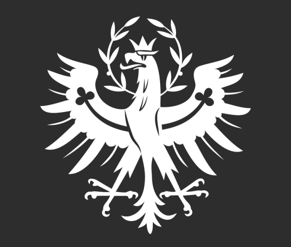 Tiroler Adler weiß 16,5 x 16 cm
