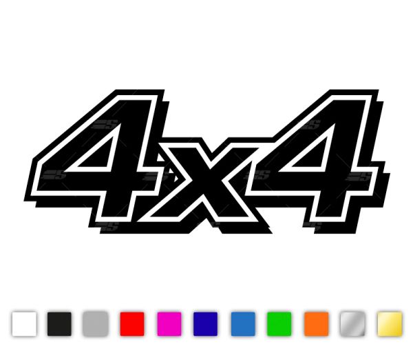 4x4 Autosticker aus Premium Autofolie