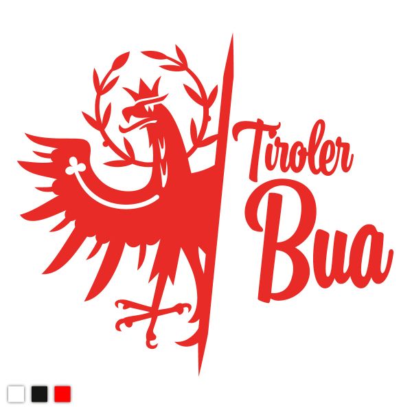 Tiroler Bua Tiroler Adler Autosticker konturgeschnitten